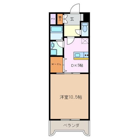 近鉄四日市駅 徒歩8分 2階の物件間取画像